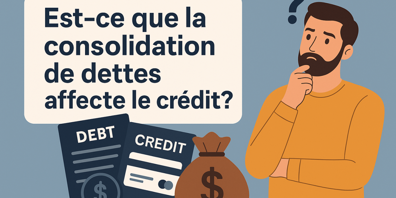 Est-ce que la consolidation de dettes affecte le crédit ?